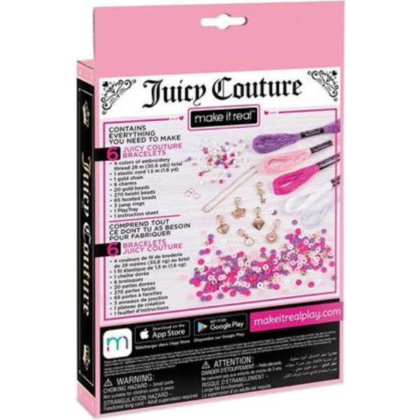 Фото - Набір для виготовлення прикрас Make it Real Juicy Couture Гламур 372 шт. (MR4438)